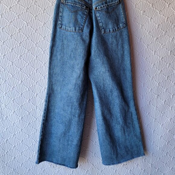 The Ragged Priest Wide Leg Zipped Jeans Size 24 - Picture 6 of 10
